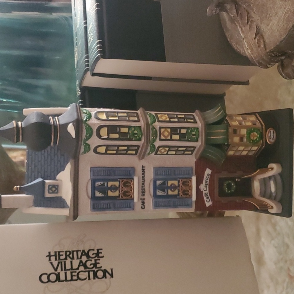 Heritage Village Collection Café Caprice French Restaurant Building Dept 56 - Picture 3 of 14